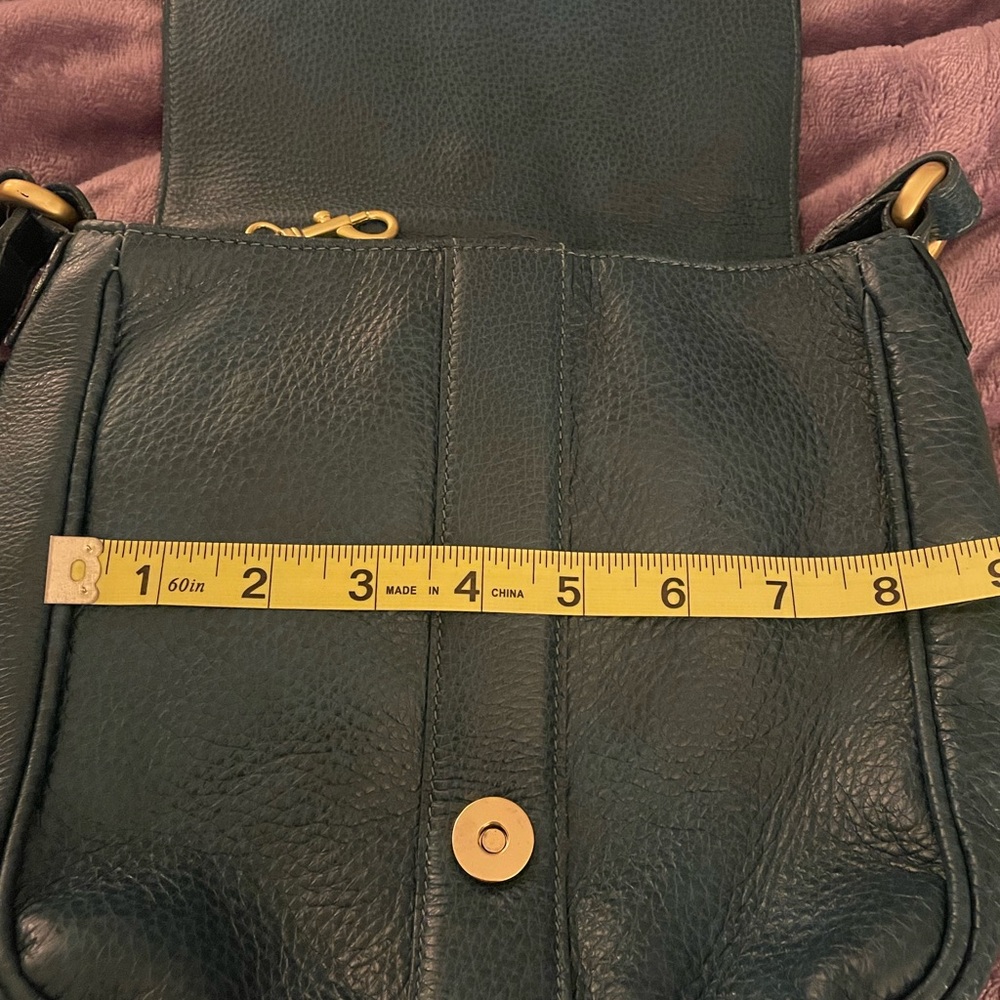 Brahmin Real Leather Teal Crossbody Bag - Picture 11 of 12